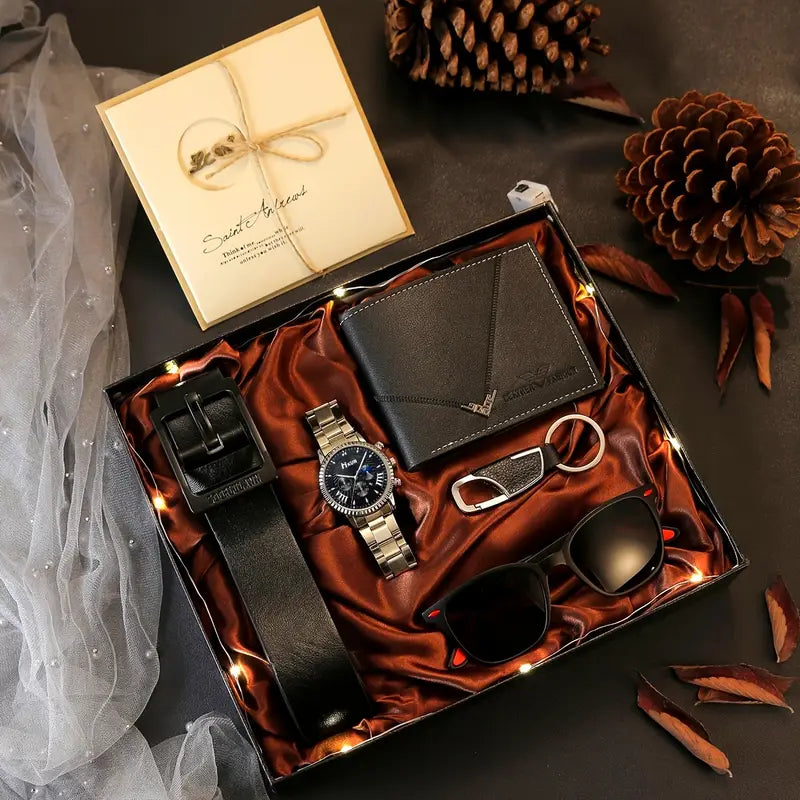 watch and sunglasses